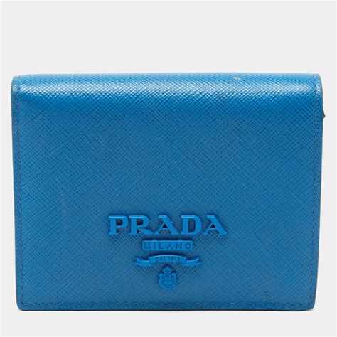 prada blue wallet womens replica|prada saffiano wallet blue.